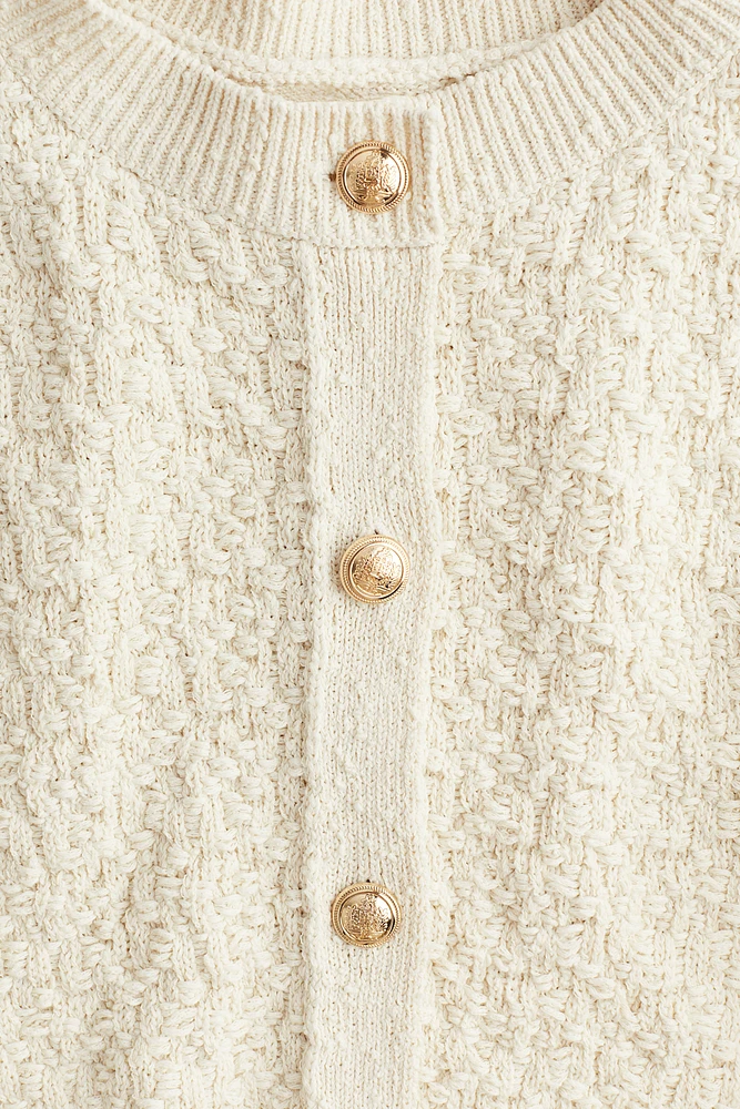 Textured-Knit Cardigan