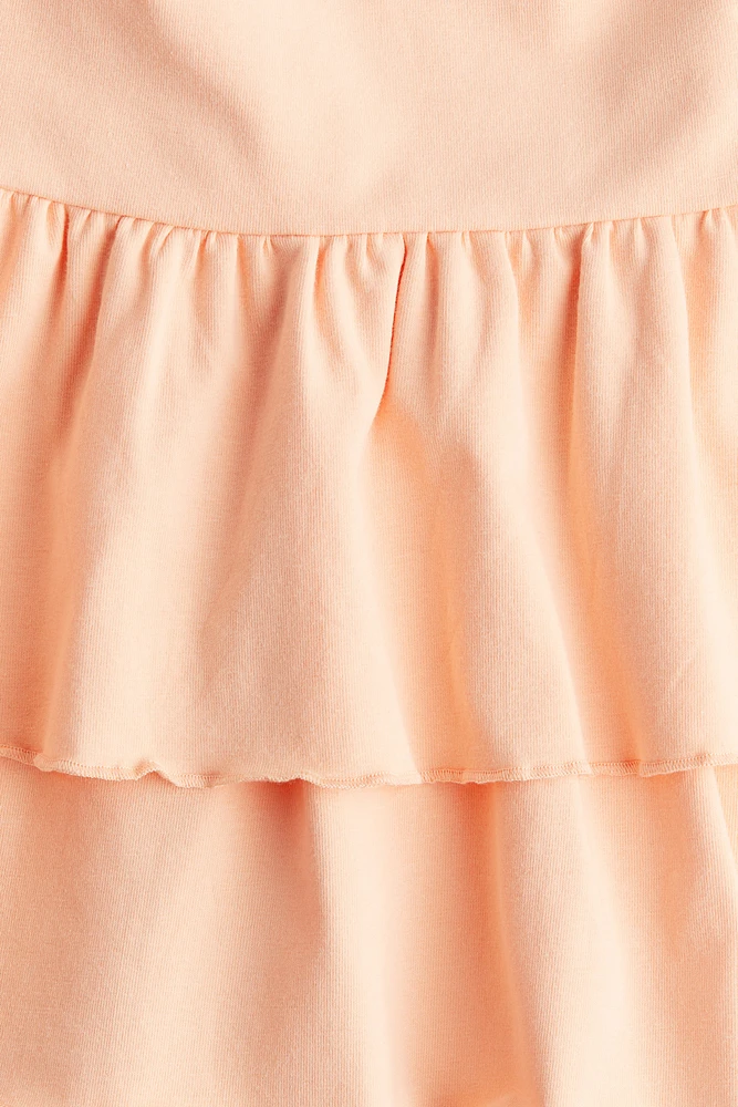 Tiered Jersey Skirt