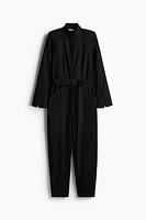 Linen-blend jumpsuit