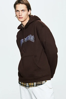 Loose Fit Printed Hoodie