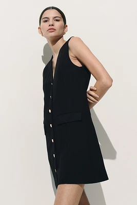 Button-Front Dress