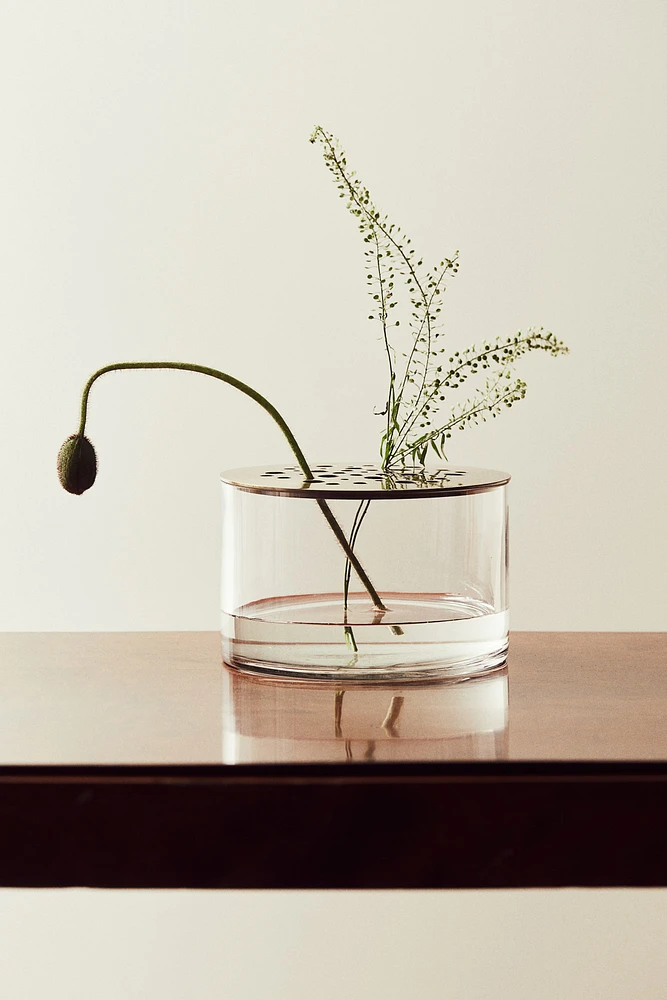 Glass Ikebana Vase