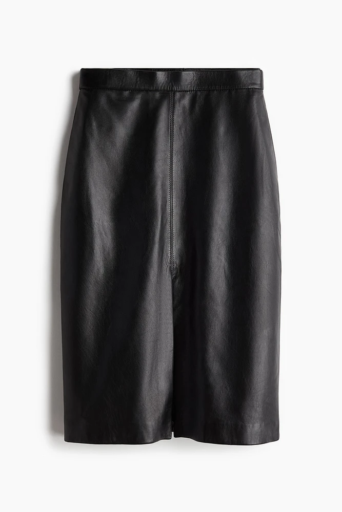 Leather Pencil Skirt