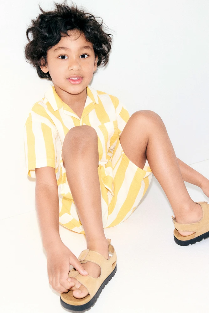 Short en mousseline