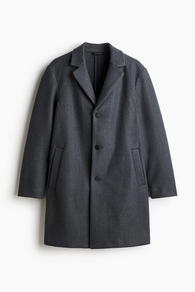 Manteau près du corps en laine mélangée