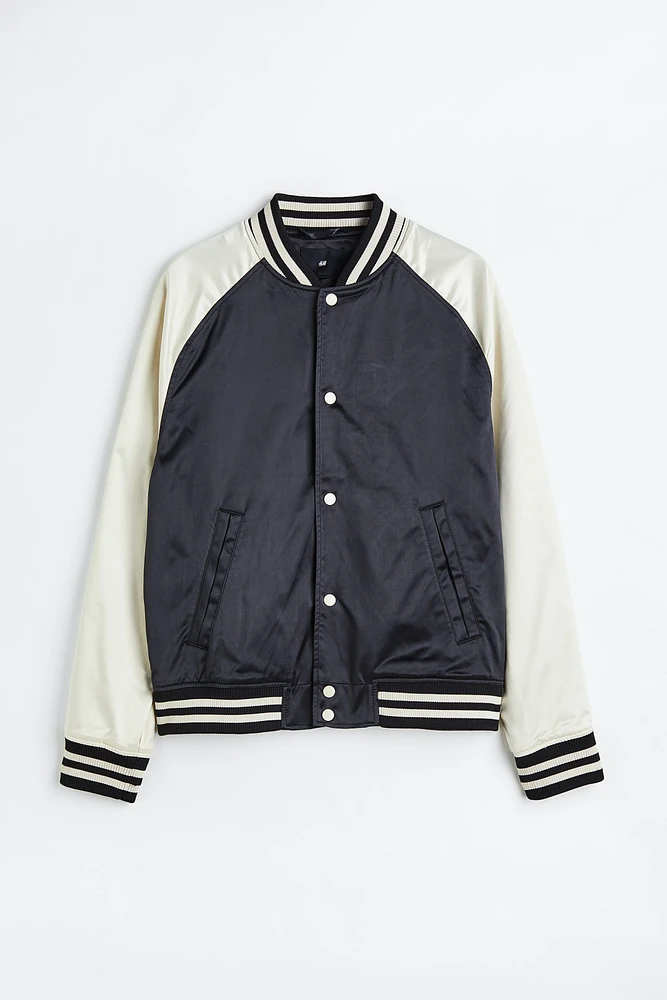 Satin Baseball Jacket