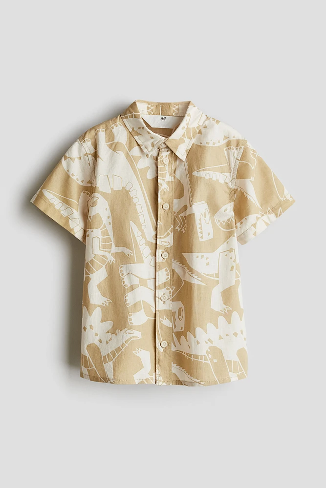 Short-sleeved Cotton Shirt