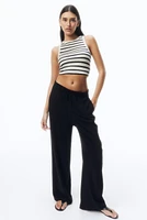 Cropped Ribbed Tank Top