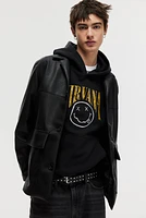 Oversized Fit Printed Hoodie