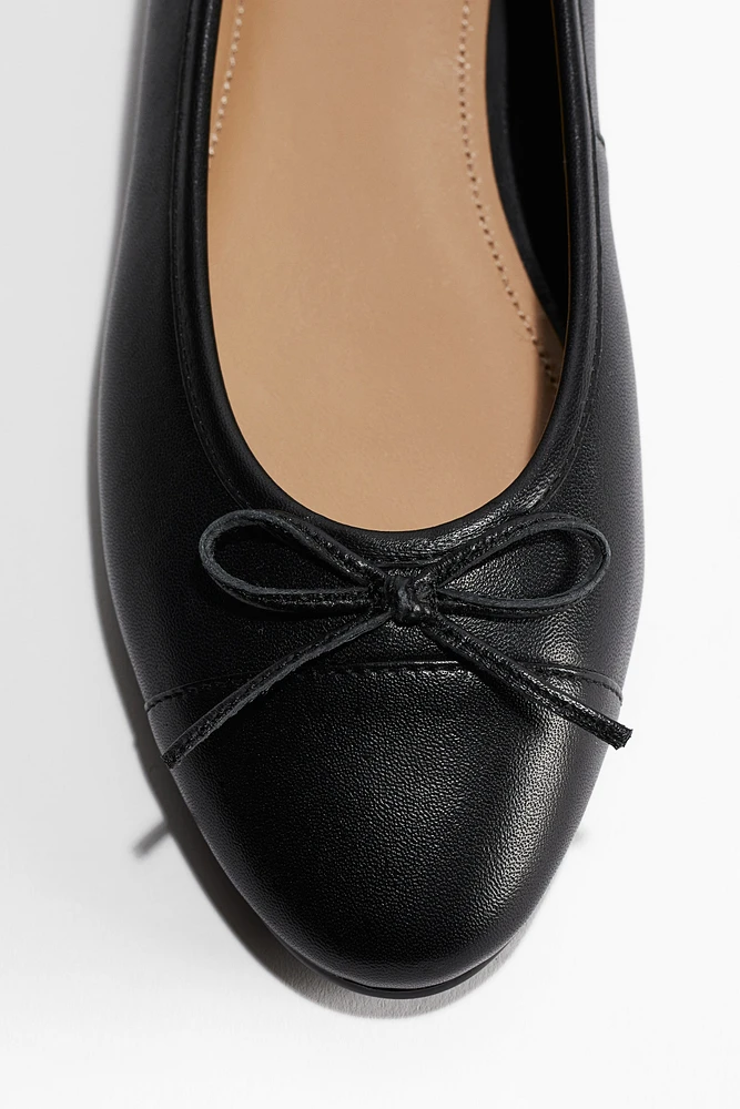 Leather Ballet Flats