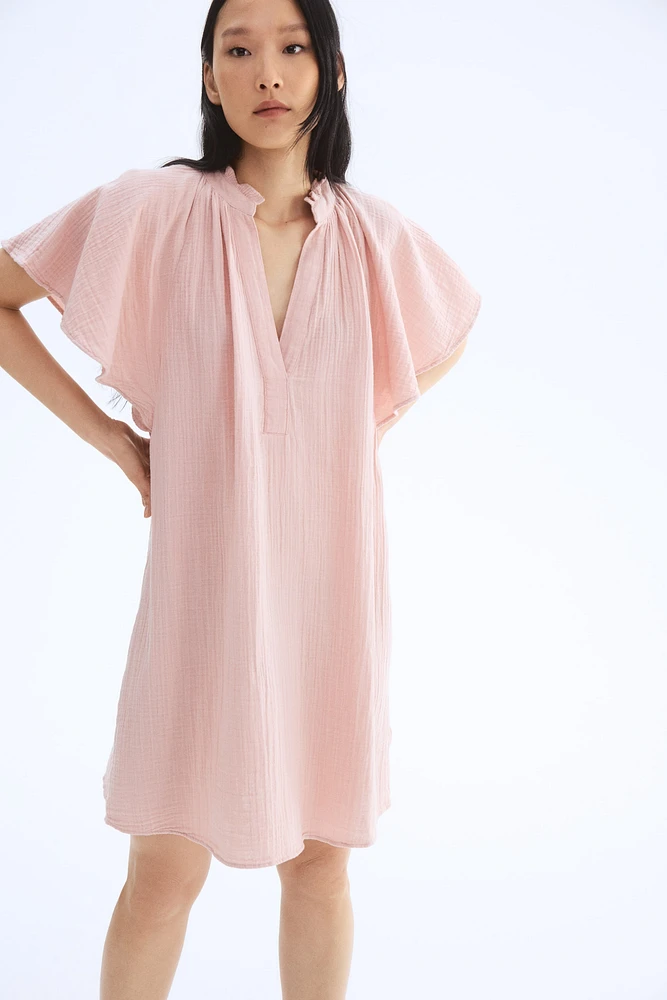 Robe trapèze en mousseline