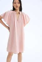 Robe trapèze en mousseline
