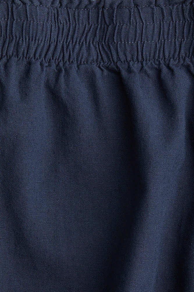 Linen-Blend Shorts