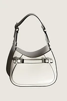 Strap-Detail Shoulder Bag