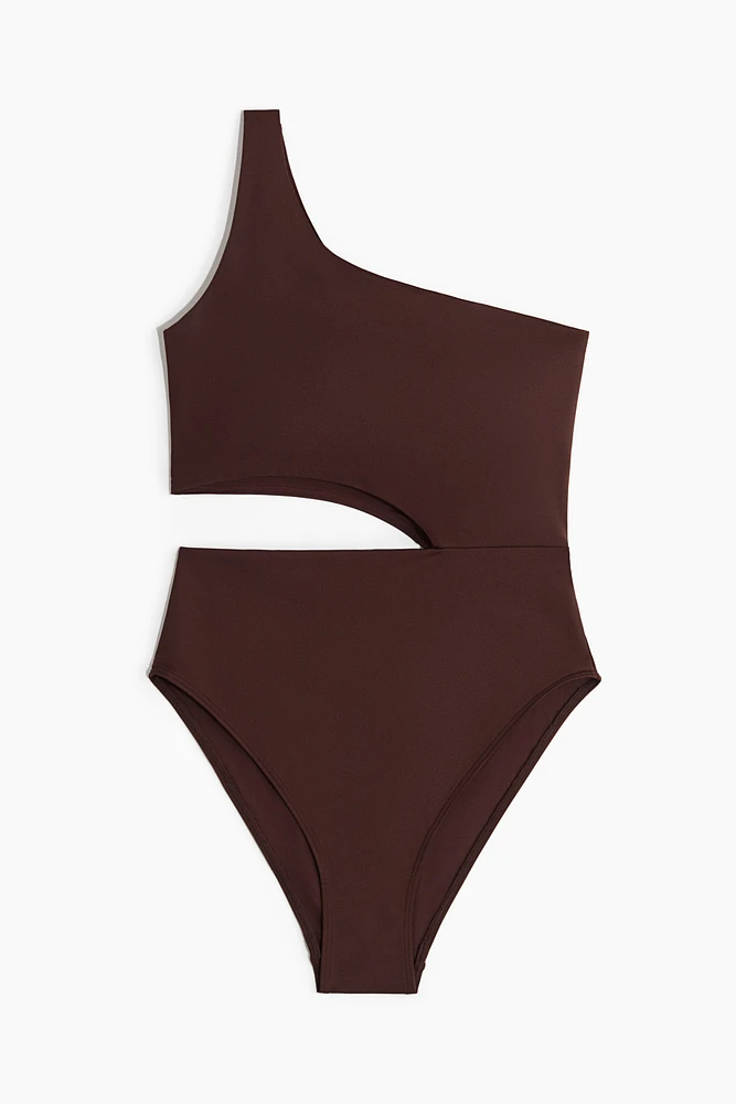 Padded-Cup High-Leg Swimsuit