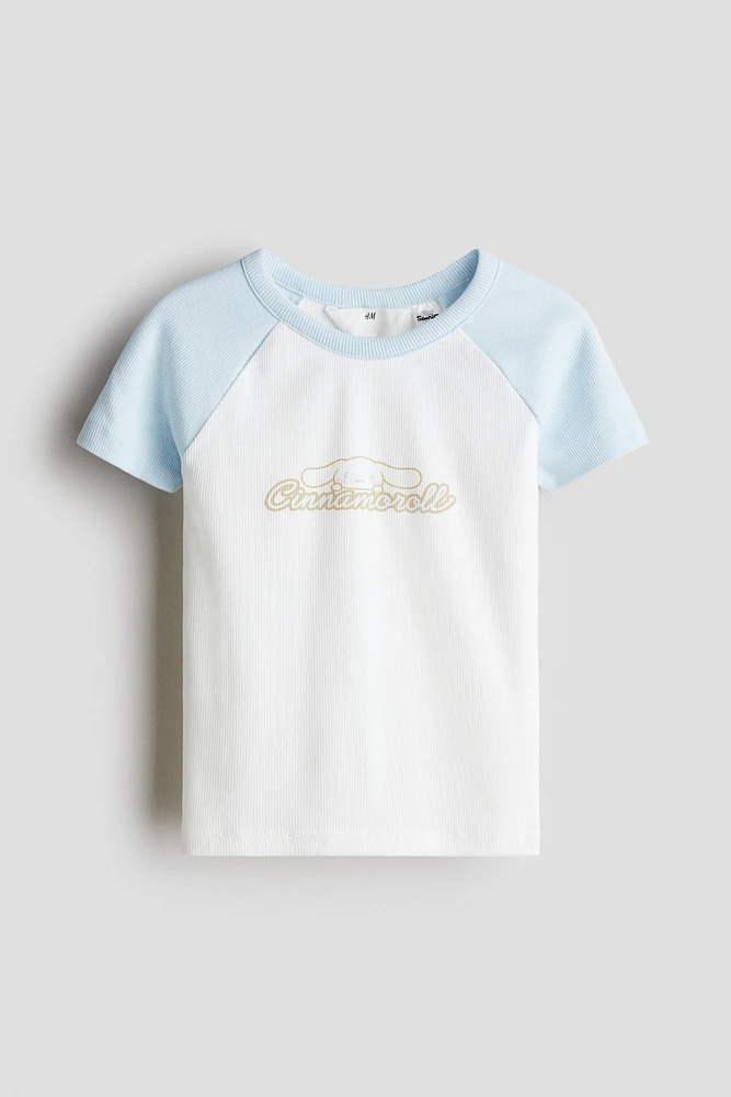 Printed Jersey Top