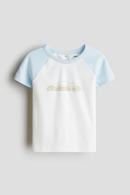 Printed Jersey Top