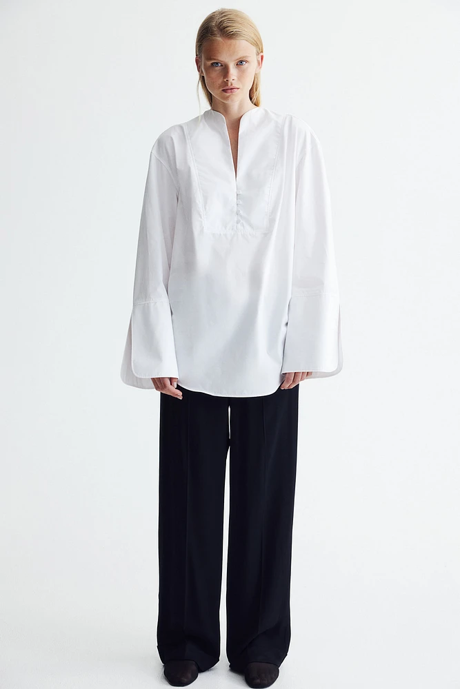 Pantalon de tailleur à revers