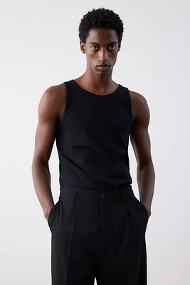 Slim Fit Ribbed Tank Top