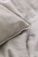 Enveloppe de couette lit simple en lin mélangé
