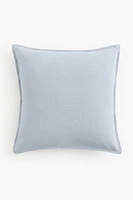 Housse de coussin en lin mélangé