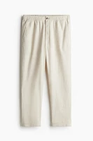 Regular Fit Linen-blend Pants