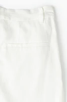 Dressy Linen-blend Shorts