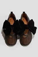 Bow-Detail Ballet Flats