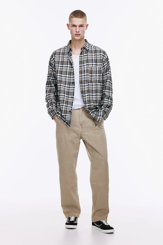 Loose Fit Flannel Shirt