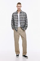 Loose Fit Flannel Shirt