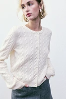 Cable-Knit Cardigan