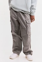 Pantalon parachute en toile de coton