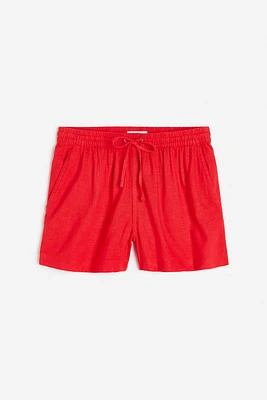 Linen-blend Shorts