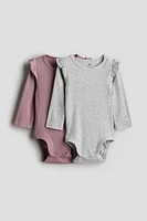 2-pack Long-sleeved Bodysuits