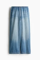 Pantalon en denim avec cordon de serrage