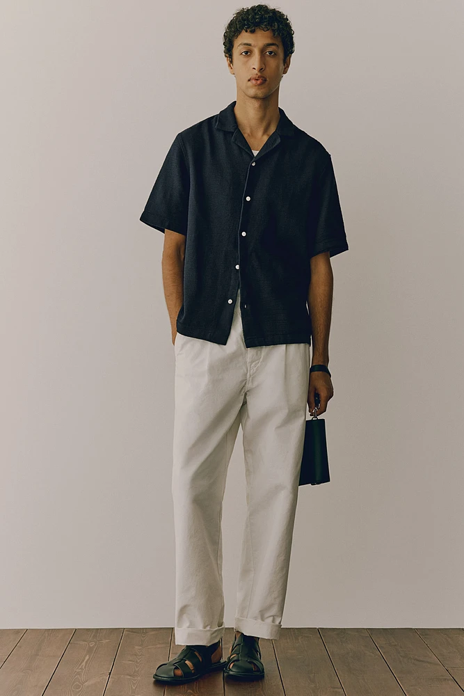 Regular Fit Textured Resort Shirt