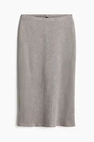 Ribbed Pencil Skirt