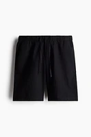 Regular Fit Linen-blend Shorts