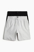 Lot de 2 shorts Coupe Classique en molleton
