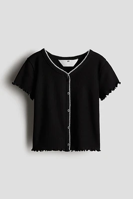 Ribbed Cotton T-shirt