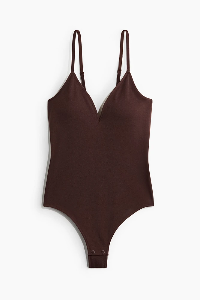 Maillot tanga coussiné sans coutures