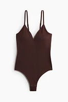 Seamless Padded-Cup Thong Bodysuit