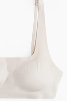 Padded Soft-Cup Microfiber Bra