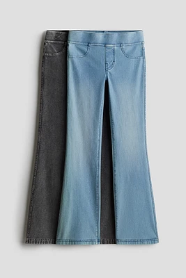 Lot de 2 pantalon évasés en jersey