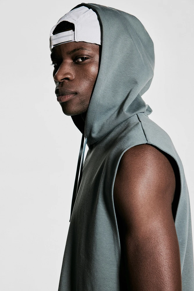Regular-Fit Sleeveless Sports Hoodie with DryMove™