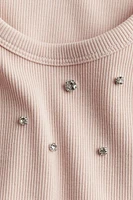 Embellished Cropped T-shirt