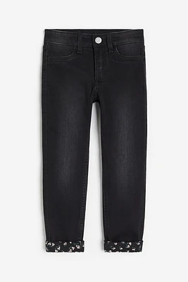 Skinny Fit Lined Jeans