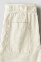 Linen-Blend Pants