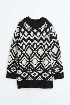 MAMA Jacquard-knit Sweater