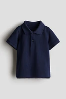 Polo en piqué de coton